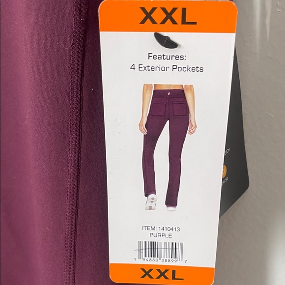 Skechers Women Go Walk GoFlex 4 Pocket Boot Cut   Wine Gym Pants Size XXL /Z8 - Picture 6 of 12